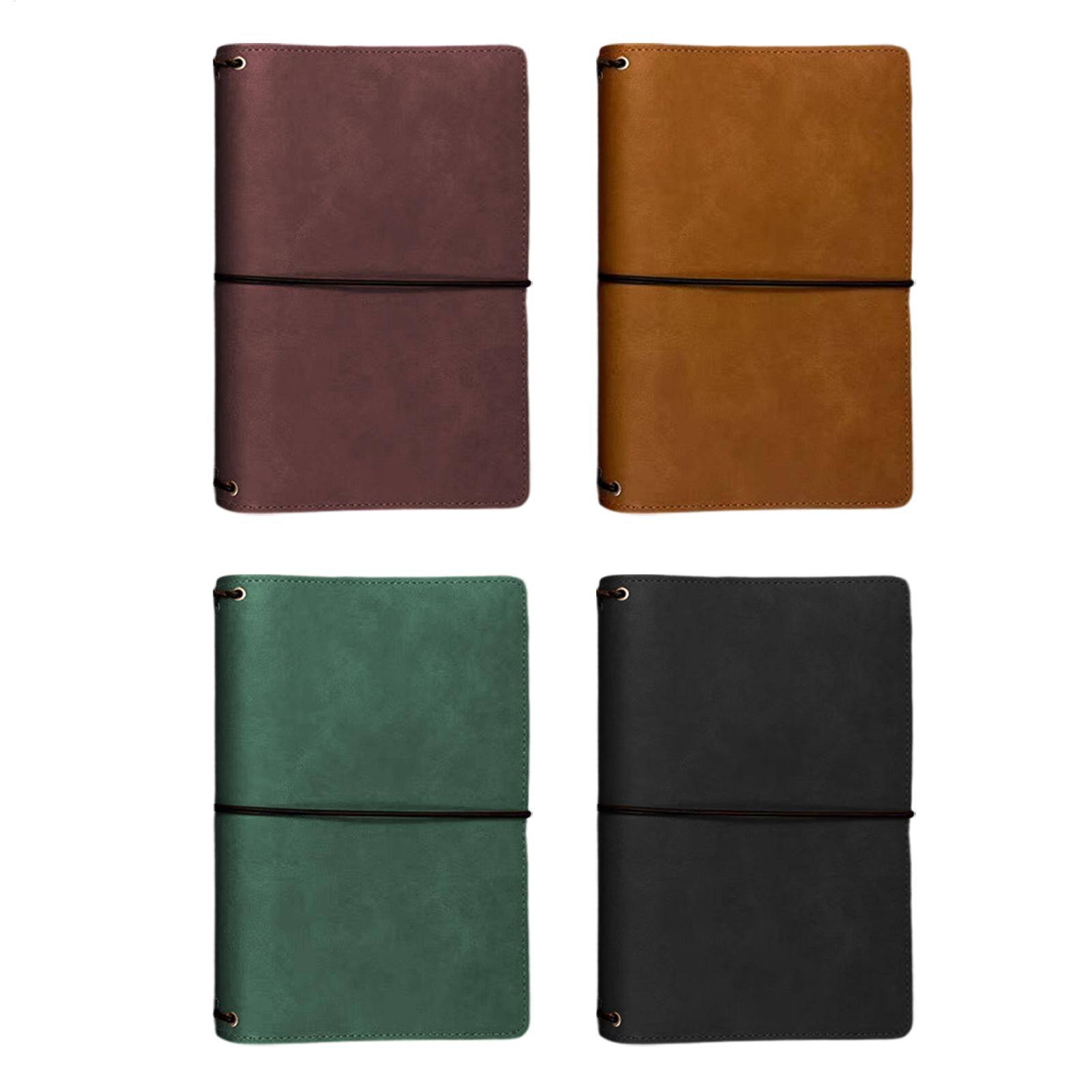 Vintage Leather Journal Notebook - A5 Boyutunda, Vintage Tarzında, PU Deri