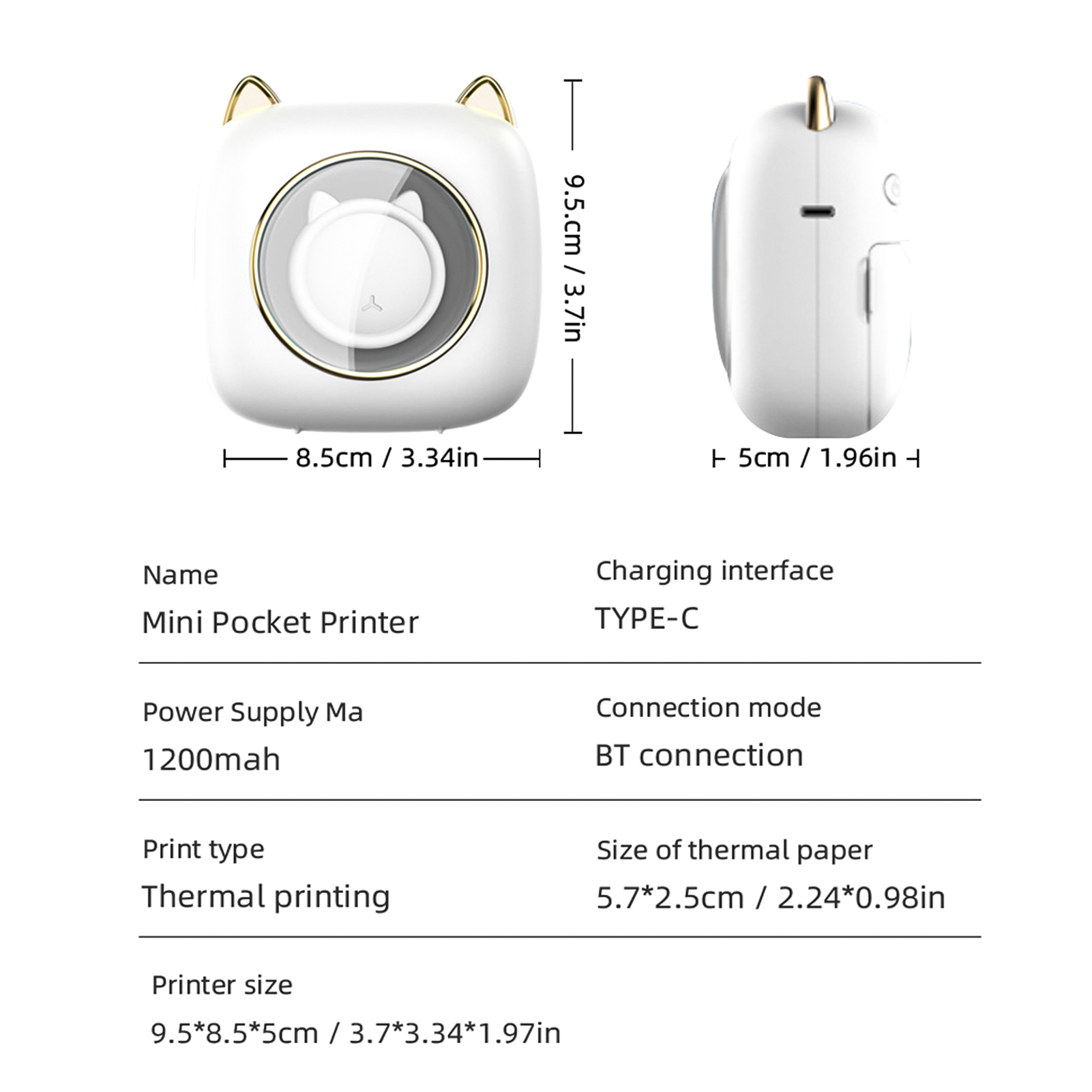 【Yeni】C23 Taşınabilir Termal Y - Mini Pocket Thermal Printer Paper Roll incelemesi ve fiyatı