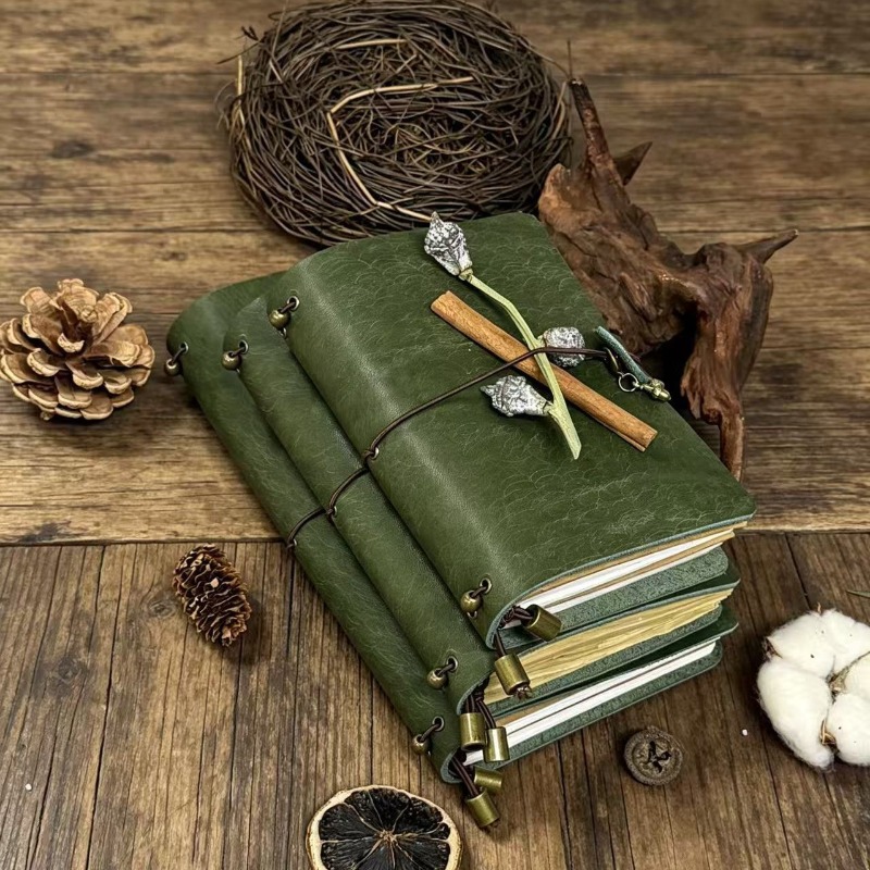 A7 A6 Pueblo Orman Yeşili Mat  - Vintage Leather Journal Notebook incelemesi ve fiyatı