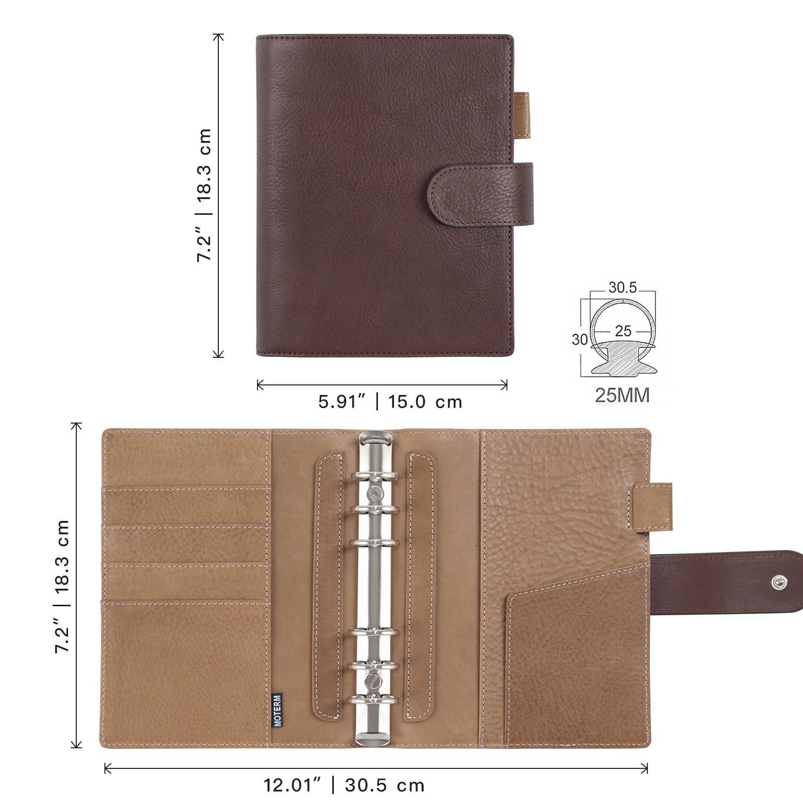 Moterm Franklin Covey Kompakt  - Vintage Leather Journal Notebook incelemesi ve fiyatı
