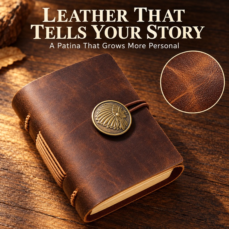Mini El Yapımı Deri Seyahat De - Vintage Leather Journal Notebook incelemesi ve fiyatı