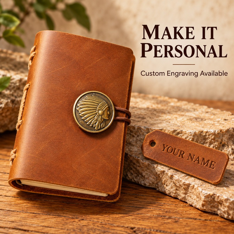 Mini El Yapımı Deri Seyahat De - Vintage Leather Journal Notebook incelemesi ve fiyatı
