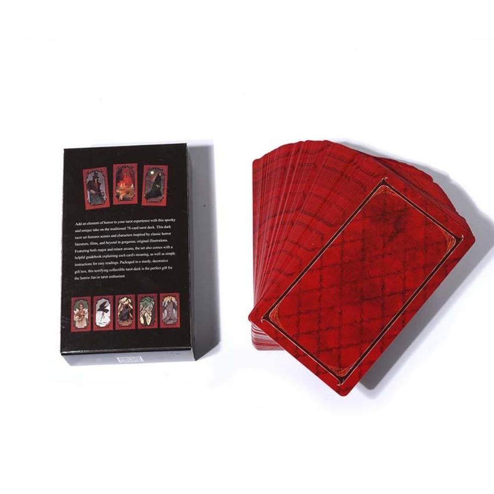 10.3*6cm korku Tarot güverte k - Tarot Deck With Guidebook incelemesi ve fiyatı