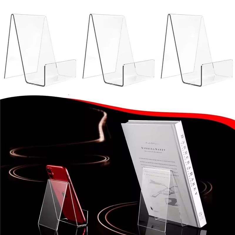 4 adet Şeffaf Ayarlanabilir Ki - Clear Acrylic Book Stand Holder incelemesi ve fiyatı
