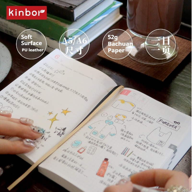 kinbor 2027 Günlük Planlayıcı  - Vintage Leather Journal Notebook incelemesi ve fiyatı