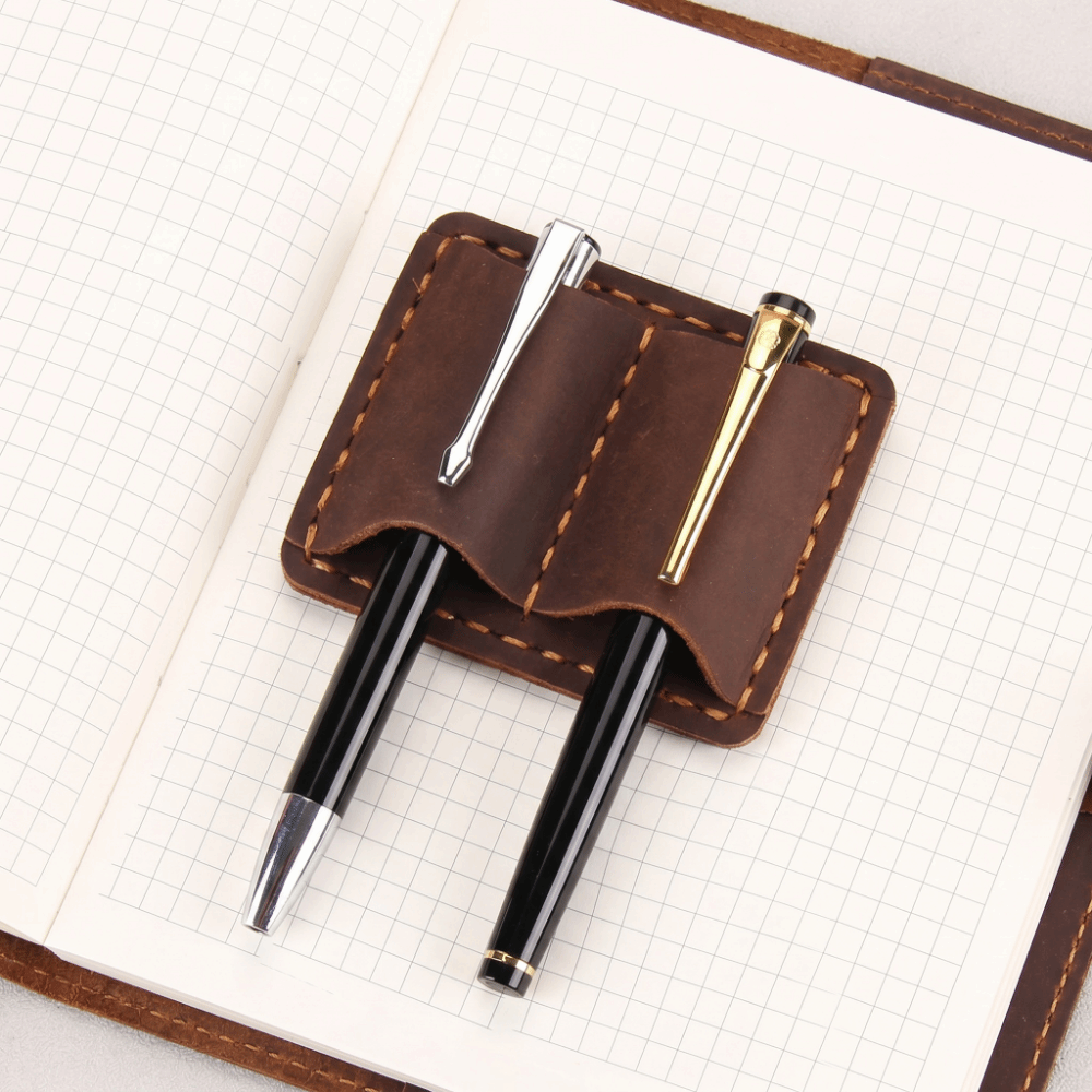Çift Vintage Deri Kalem Tutucu - Vintage Leather Journal Notebook incelemesi ve fiyatı