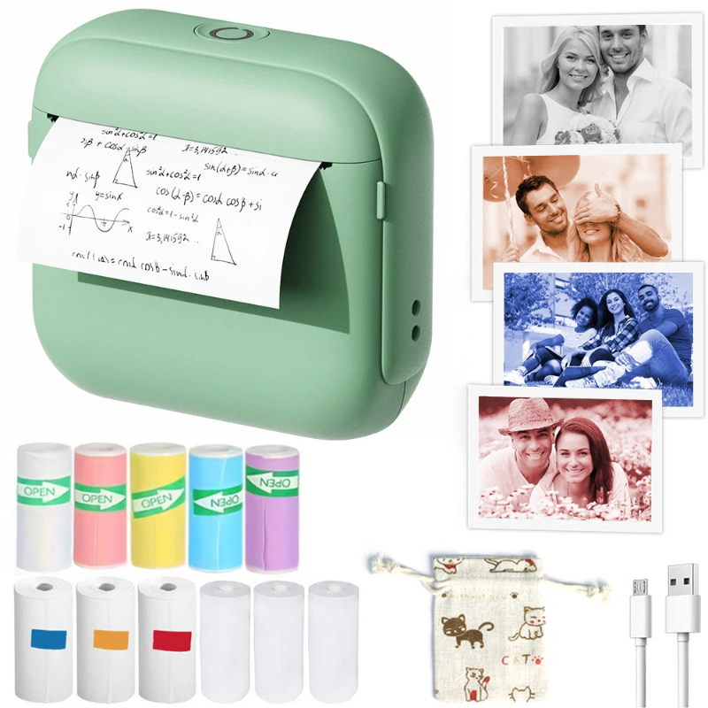 Mini Cep Bluetooth Mürekkepsiz - Mini Pocket Thermal Printer Paper Roll incelemesi ve fiyatı