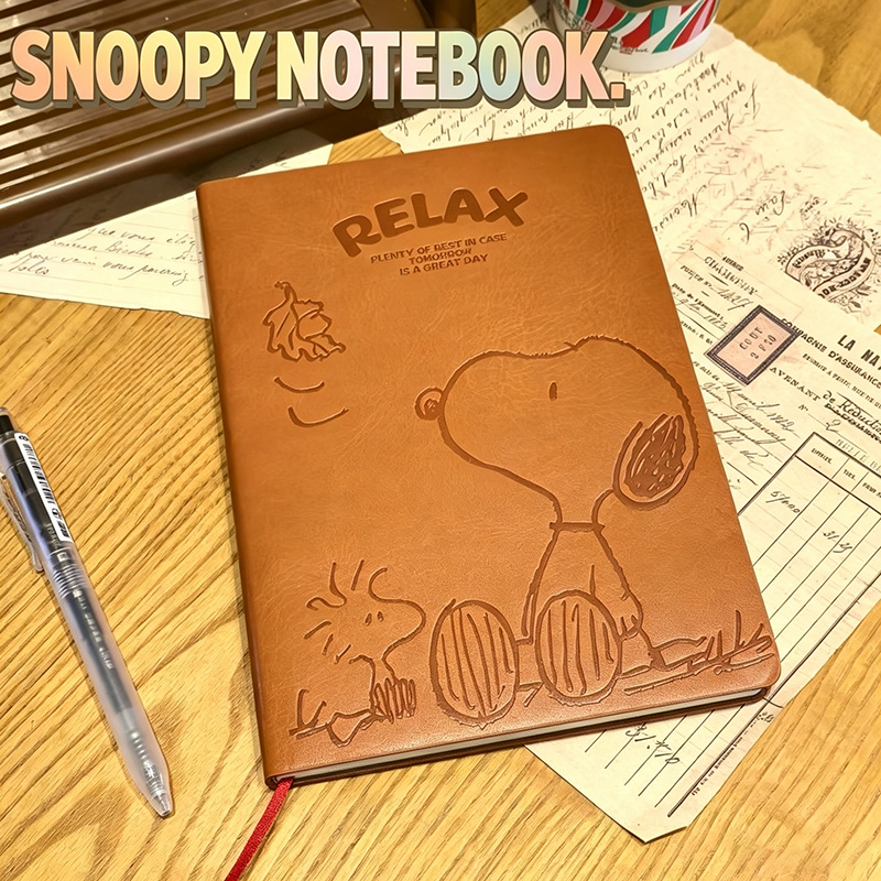 Vintage Snoopy A5 Deri Defter  - Vintage Leather Journal Notebook incelemesi ve fiyatı