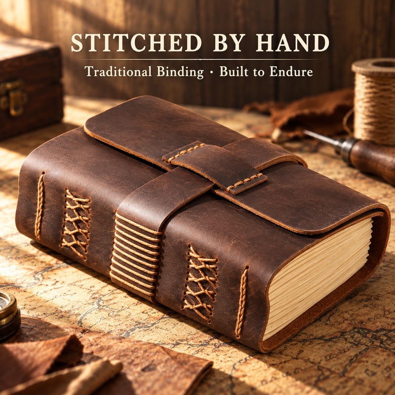 El Yapımı Deri Seyahat Defteri - Vintage Leather Journal Notebook incelemesi ve fiyatı